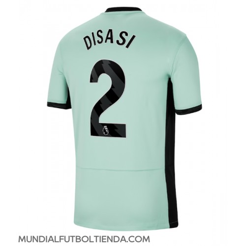 Camiseta Chelsea Axel Disasi #2 Tercera Equipación Replica 2023-24 mangas cortas